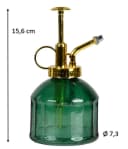 Dekowunder Zerstäuberflasche Glas Grün Gold 0,21L Bild 1