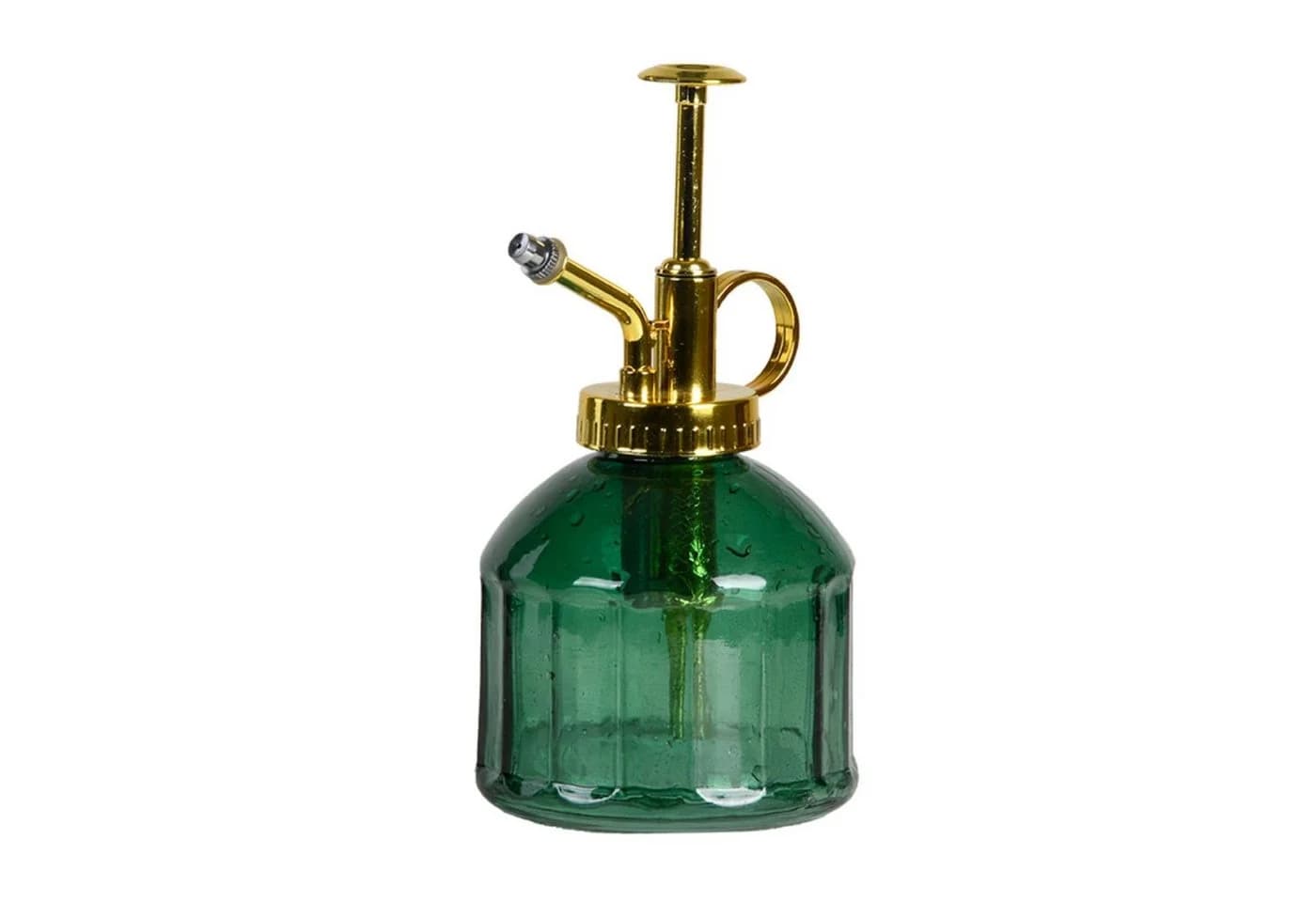 Dekowunder Zerstäuberflasche Glas Grün Gold 0,21L - Bild 3