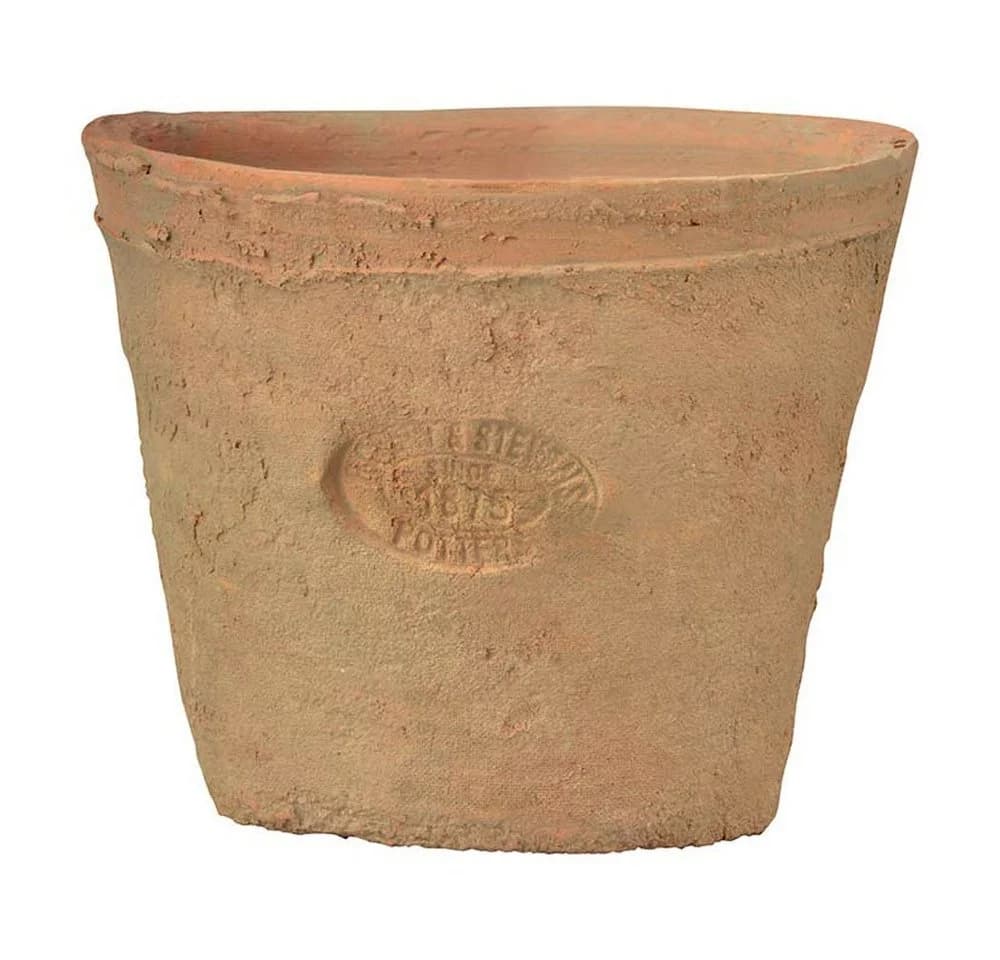 Dekowunder Terracotta Übertopf Landhausstil mit Ablaufloch - Bild 2