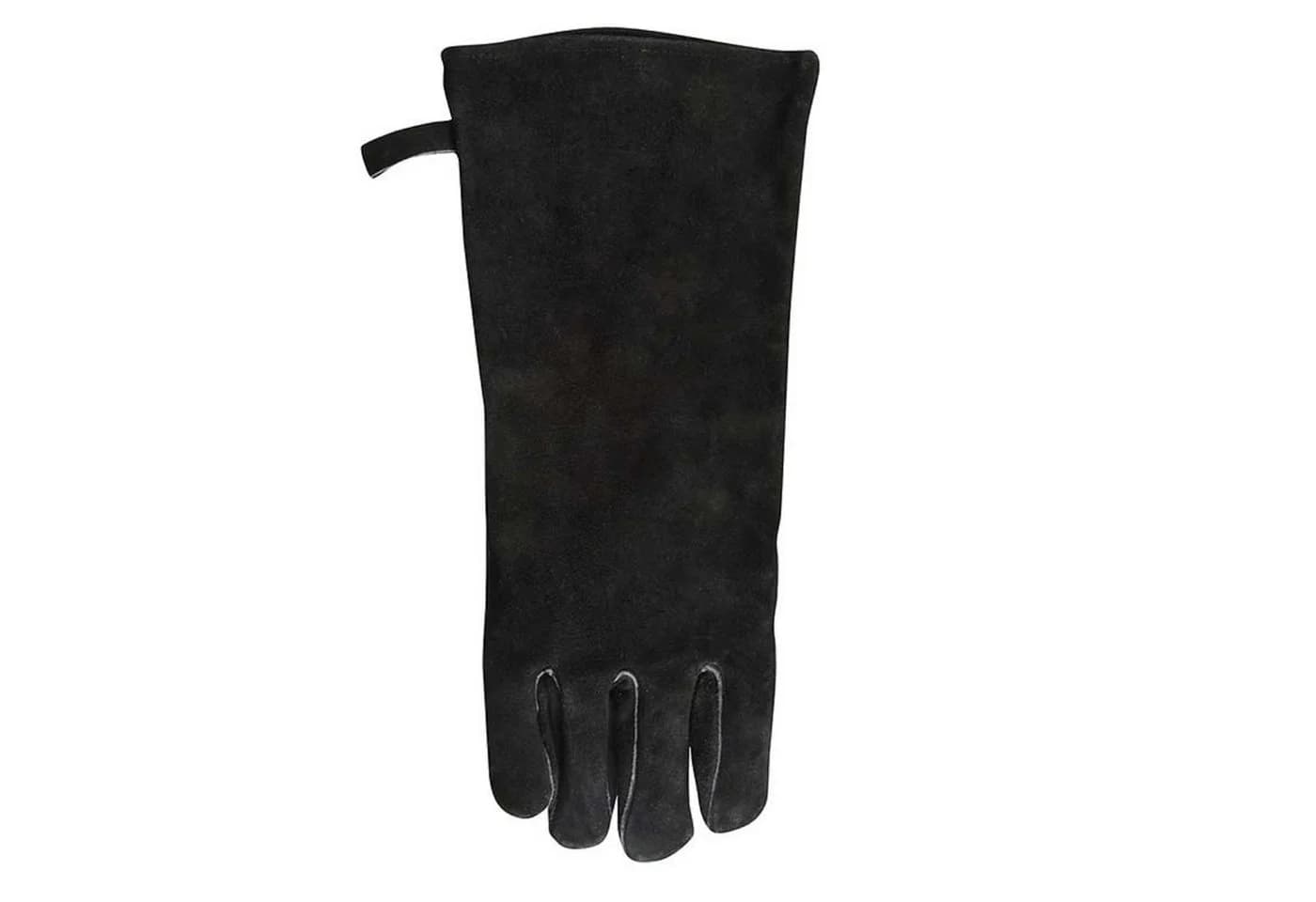 degawo Grill Handschuh Leder Extra Lang Schwarz Hitzebeständig