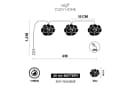 COZY HOME LED-Lichterkette Rosen 5m Warmweiß Batterie & Stecker Bild 4