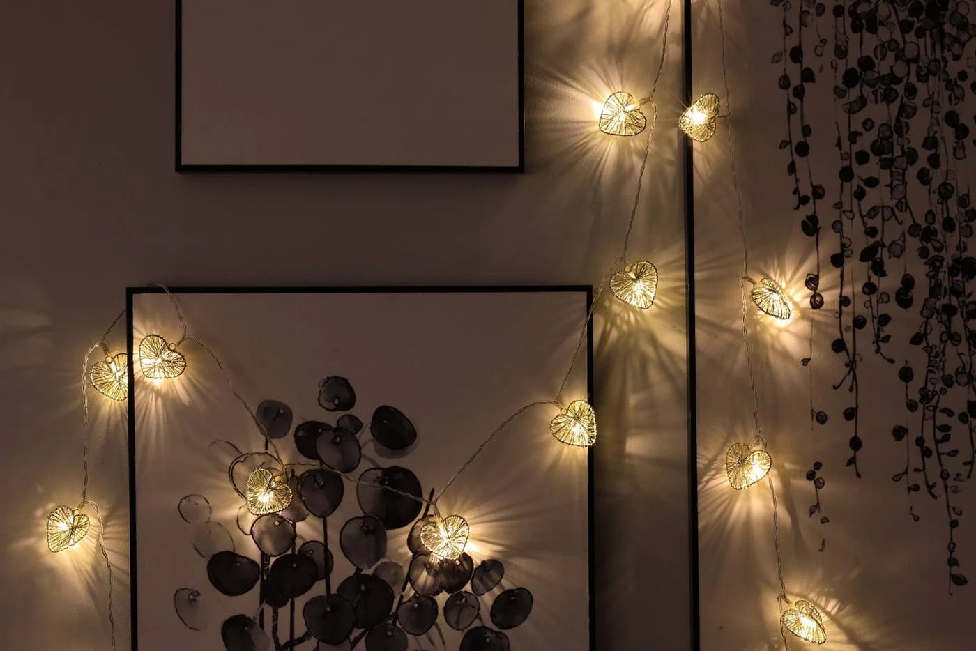 COZY HOME LED-Lichterkette Herz 20 LEDs 5m Timer-Funktion Warmweiß - Bild 5