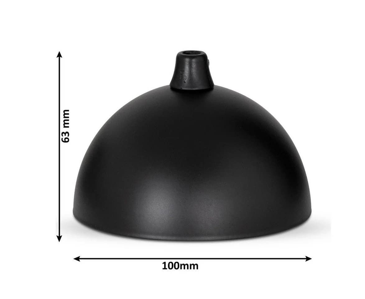 Lightstock Lampen Baldachin Halbrund Schwarz Klemmnippel