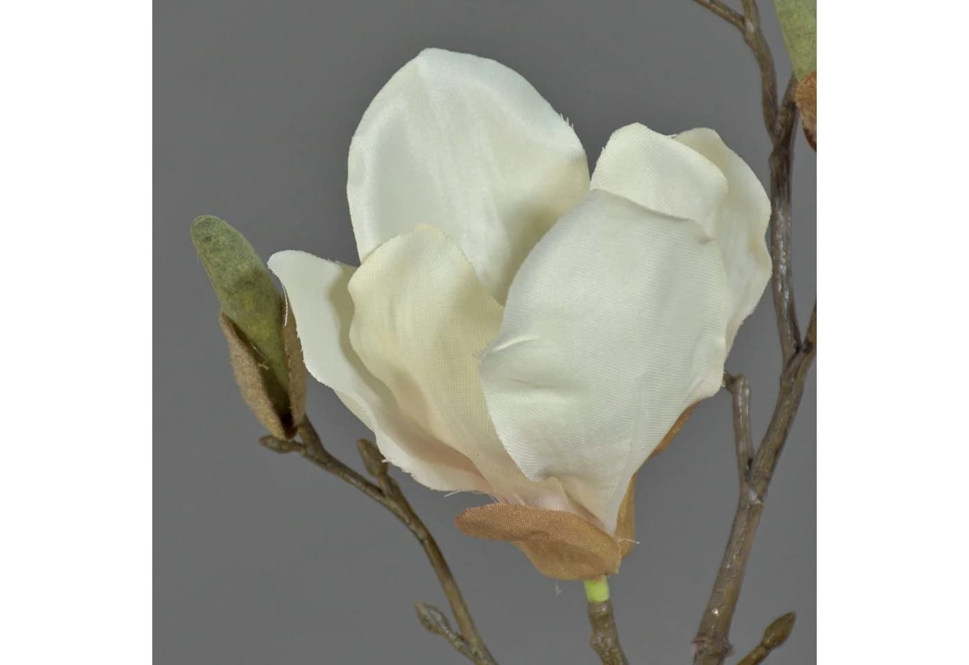 Kunstzweig Künstlicher Magnolien Zweig MALBINE Weiß-Rosa 50cm artplants - Bild 3