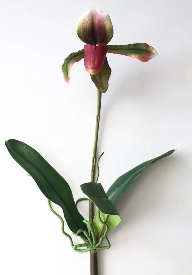 artplants Kunstorchidee Paphiopedilum VELANA Violett 40 cm - Bild 2