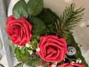 Radami Grabgesteck Moosherz "Engel" 3 Rosen rot Bild 1
