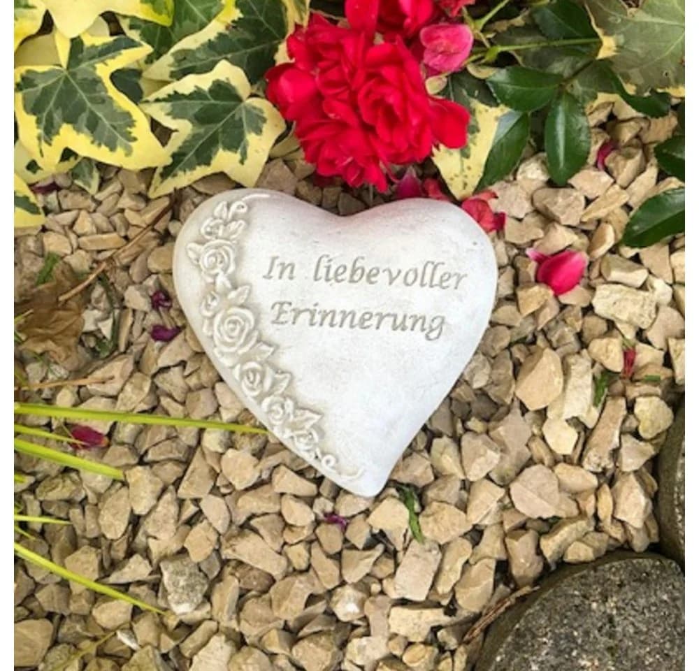 Radami Grabherz Grau/Weiß Steinguss Antik In liebevoller Erinnerung - Bild 2