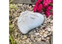 Radami Grabherz Gedenkstein Grau mit 3D Rose Bild 1