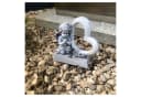 Radami Grabengel mit Herz und Rosen - Antik-Weiß Polyresin Figur Bild 1