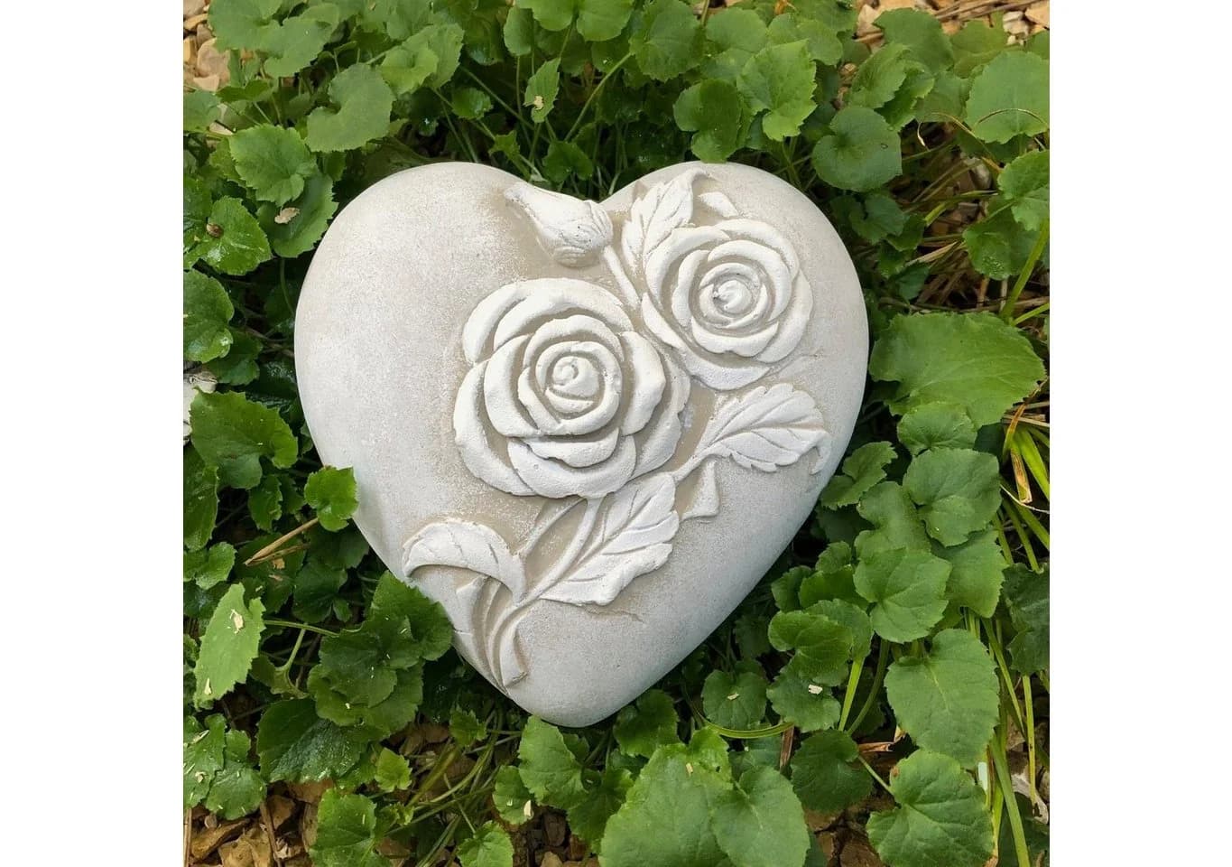 Radami Grabherz Rosen Steinguss Grau/Weiß Handarbeit - Bild 2