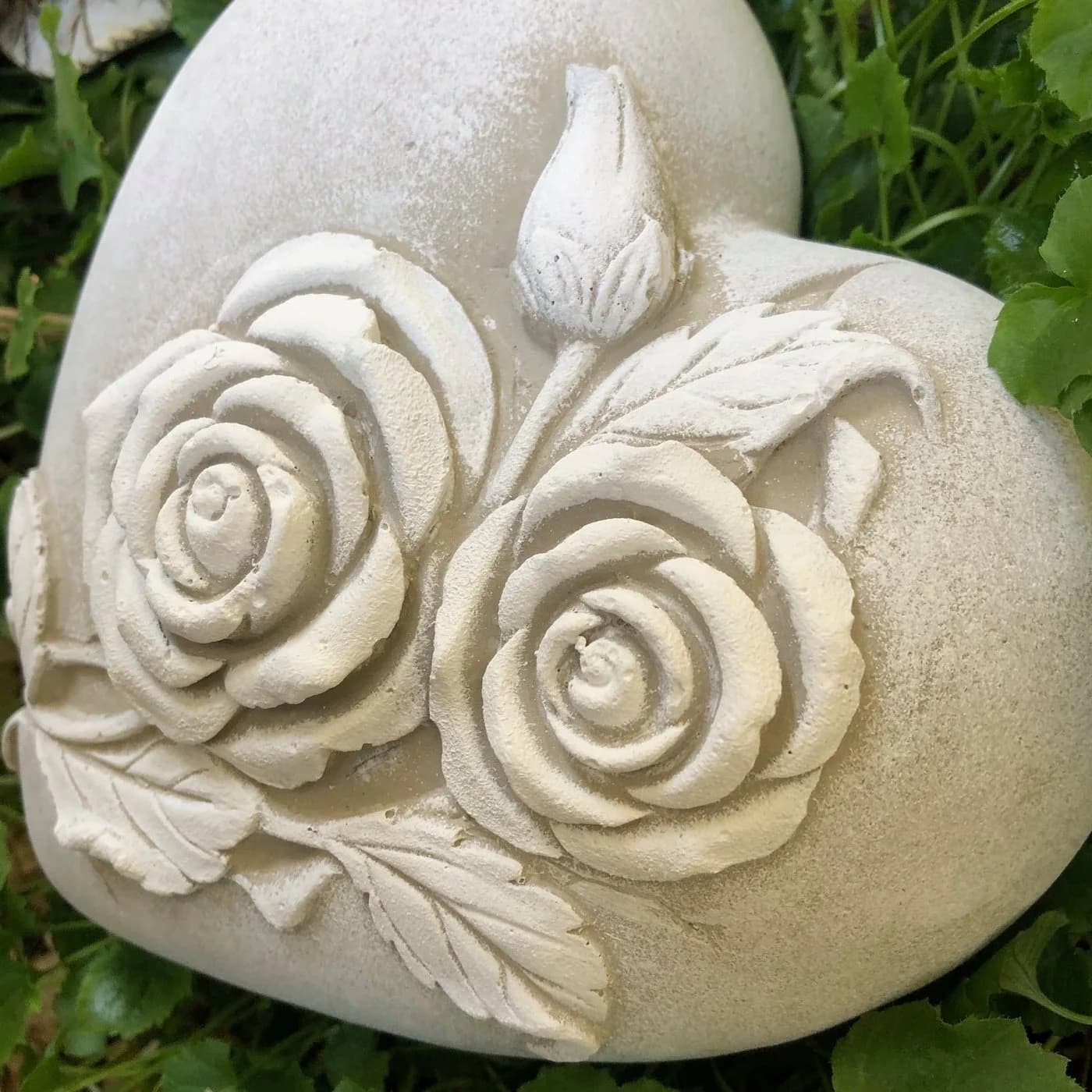 Radami Grabherz Rosen Steinguss Grau/Weiß Handarbeit - Bild 3