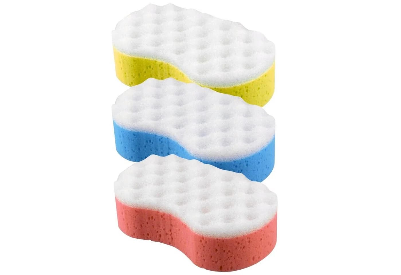 Radami 6er Set Massageschwamm Badeschwamm mit Peeling & Duschseite - Bild 2