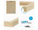 PHOTOLINI Bilderrahmen 3er Set Modern Beige MDF Bild 3