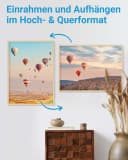 PHOTOLINI Bilderrahmen Modern MDF Acrylglas 50x70 cm Natur Bild 4