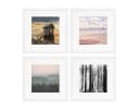 PHOTOLINI Bilderrahmen Set 4er Weiß Quadratisch MDF Bild 2