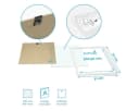 PHOTOLINI Bilderrahmen Set 4er Weiß Quadratisch MDF Bild 5