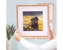 PHOTOLINI Bilderrahmen Set 4x 30x30 cm MDF Natur mit Passepartouts Bild 4