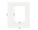 PHOTOLINI Passepartout Set 10er mit Schrägschnitt Cremeweiß Bild 1
