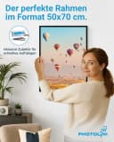 PHOTOLINI Bilderrahmen 2er Set Schwarz MDF Modern Bild 1