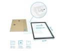 PHOTOLINI Bilderrahmen 6er Set Schwarz MDF mit Passepartout Bild 5