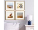 PHOTOLINI Bilderrahmen Echtholz 4er Set Beige Acrylglas Bild 4