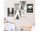 PHOTOLINI Bilderrahmen 6er Set No.8 Natur MDF Holz Acrylglas Bild 1