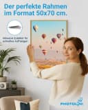 PHOTOLINI Bilderrahmen Modern Gold 50x70 cm MDF Acryl Bild 1