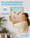 PHOTOLINI Bilderrahmen 3er Set Gold MDF Acrylglas 50x70 cm Bild 1