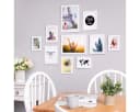 PHOTOLINI Bilderrahmen 10er Set Weiß MDF Holz Bild 1