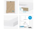 PHOTOLINI Bilderrahmen 10er Set Weiß MDF Holz Bild 5