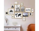 PHOTOLINI Bilderrahmen-Set 14-teilig Gold MDF Acryl Bild 4