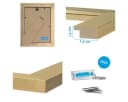 PHOTOLINI Bilderrahmen 3er Set Gold MDF mit Acrylglas Bild 5