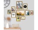 PHOTOLINI Bilderrahmen 10er Set Gold MDF Holz Bild 4