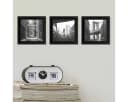 PHOTOLINI Bilderrahmen 3er Set Schwarz MDF Acrylglas 10x10 cm Bild 4