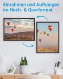 PHOTOLINI Bilderrahmen 3er Set A3 Eiche Dunkel Modern Bild 4
