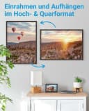 PHOTOLINI Bilderrahmen A2 Eiche Dunkel mit Acrylglas Bild 4