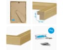 PHOTOLINI Bilderrahmen 10er Set Gold MDF Acrylglas DIN A4 Bild 3
