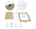 PHOTOLINI Bilderrahmen 10er Set Gold MDF Acrylglas DIN A4 Bild 5