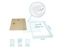 PHOTOLINI Bilderrahmen 3er Set Weiß MDF Acrylglas 30x45 cm Bild 3