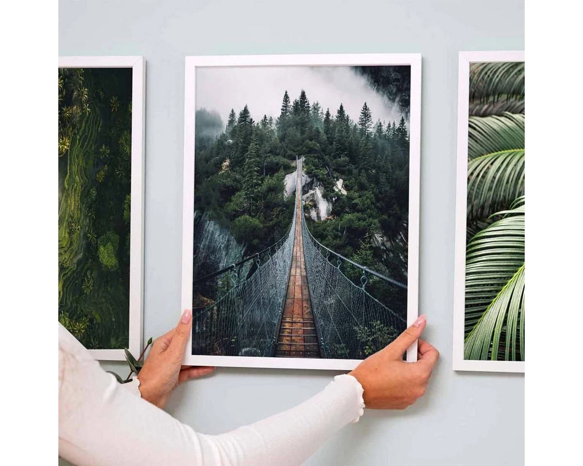 PHOTOLINI Bilderrahmen 3er Set Weiß MDF Acrylglas 30x45 cm - Bild 4