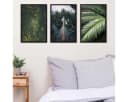 PHOTOLINI Bilderrahmen 3er Set Schwarz MDF Acrylglas Bild 1