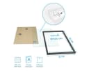 PHOTOLINI Bilderrahmen 3er Set Schwarz MDF Acrylglas Bild 3