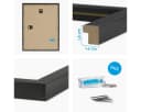 PHOTOLINI Bilderrahmen 3er Set Schwarz MDF Acrylglas Bild 5