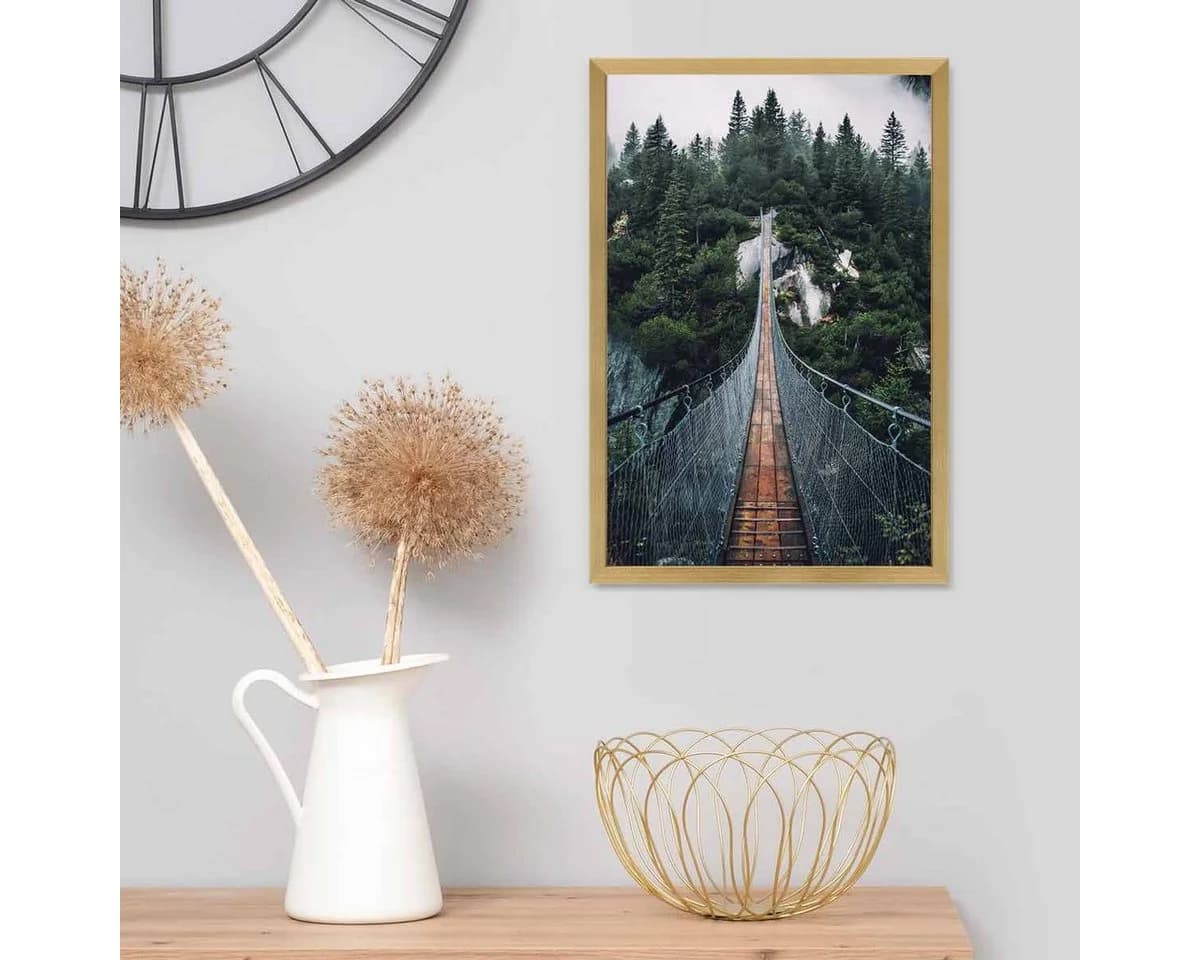 PHOTOLINI Bilderrahmen Modern Gold 30x45 cm mit Acrylglas - Bild 4