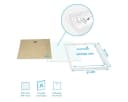 PHOTOLINI Bilderrahmen 3er Set Weiß MDF 50x50 cm Bild 3