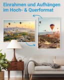 PHOTOLINI Bilderrahmen Modern Weiß XL 70x100 cm mit Acrylglas Bild 4