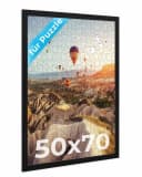 PHOTOLINI Puzzlerahmen 50x70 cm Schwarz Bild 2