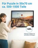 PHOTOLINI Puzzlerahmen 50x70 cm Schwarz Bild 3