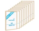 PHOTOLINI Bilderrahmen 10er Set A3 Natur MDF Bild 2