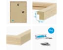 PHOTOLINI Bilderrahmen 10er Set A3 Natur MDF Bild 5